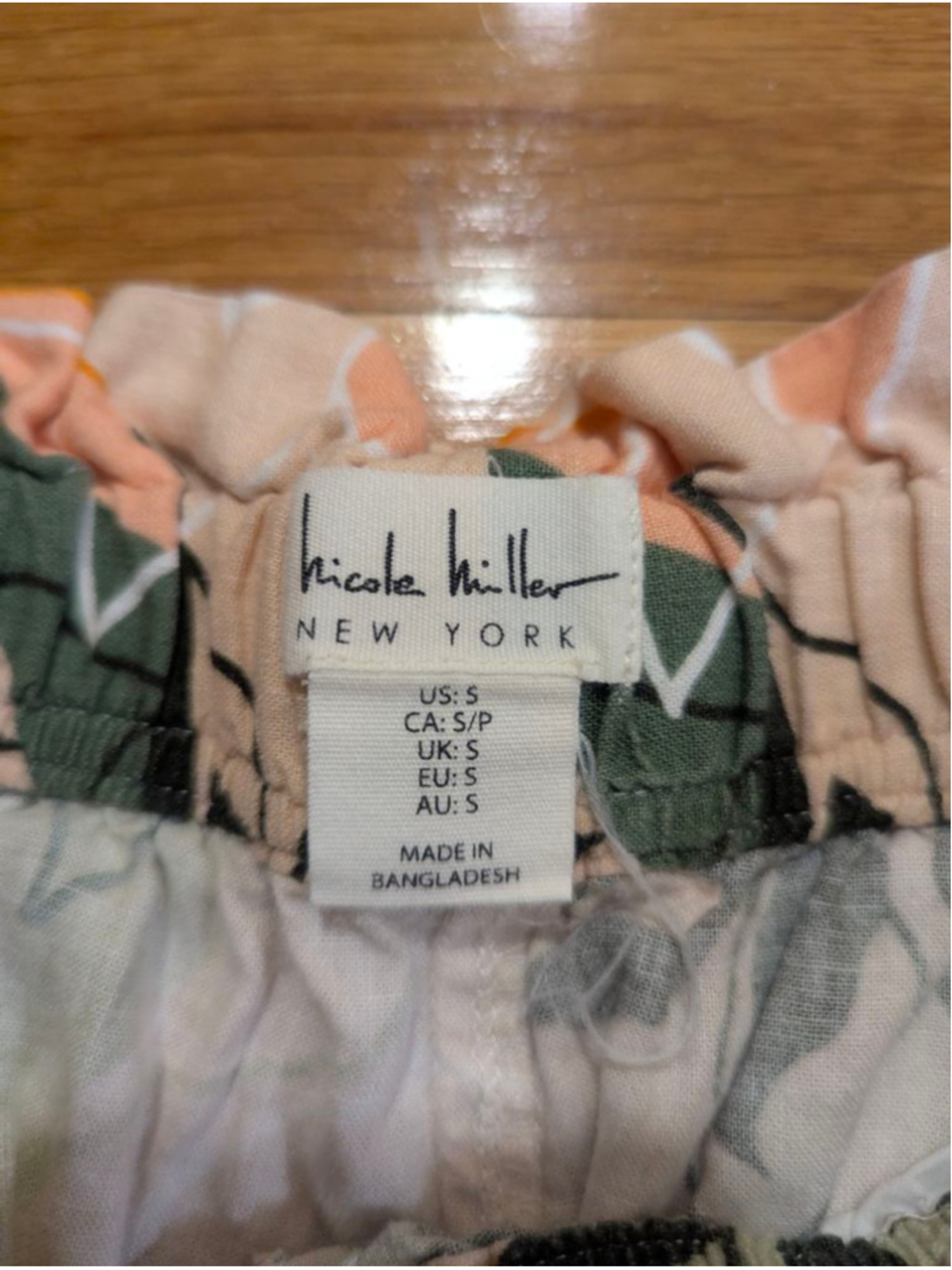 Nicole Miller Linen Wide Leg Pants Small Tropical Print - Picture 4 of 12